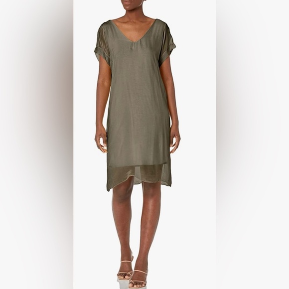 100% Italian Cotton seta viscosesTunic or Dress Made in Italy sizes 4 - Picture 3 of 16